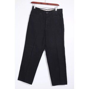 Armani Jeans Men’s Size 30 Black Stone Washed Chino Pants Straight  100% Cotton